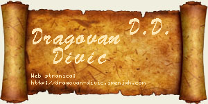 Dragovan Divić vizit kartica